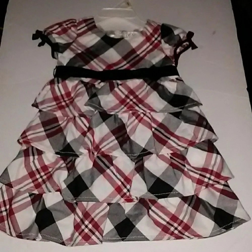 Toddler Girl's Tiered Holiday Dress